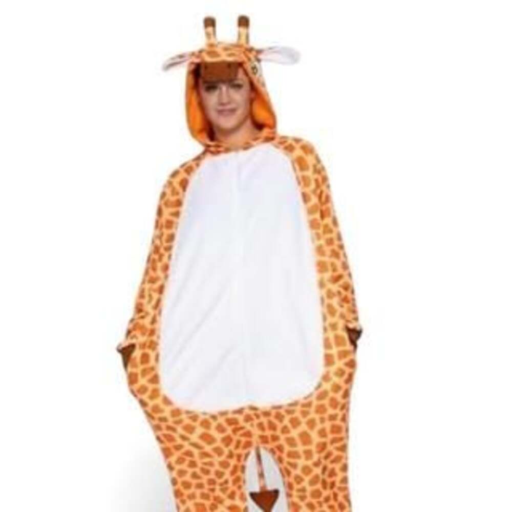 Giraffe Onesie Costume - Adult Size Small